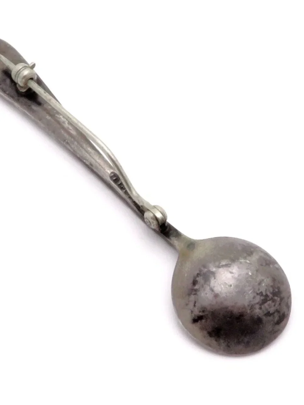 Vintage Stieff Rose Sterling Silver Miniature Salt Spoon Brooch/Pin Flowers 1930